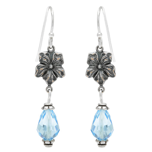 Retired - Miss Violet Earrings in Aquamarine
