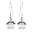 Starry Night Angel Earrings - Silver
