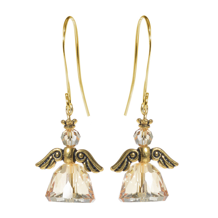 Retired - Starry Night Angel Earrings - Gold