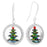 Retired - Captured Crystal Christmas Tree Earrings