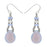 Retired - Infinity Drop Earrings in Periwinkle