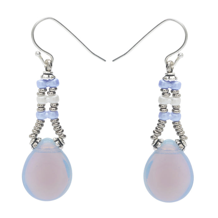 Retired - Infinity Drop Earrings in Periwinkle