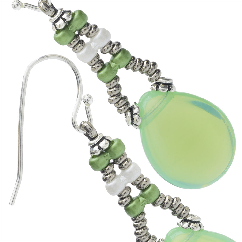Retired - Infinity Drop Earrings in Mint