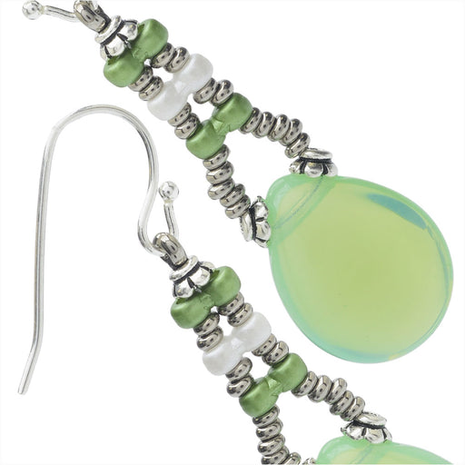 Retired - Infinity Drop Earrings in Mint