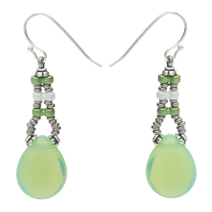 Retired - Infinity Drop Earrings in Mint