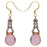 Retired - Infinity Drop Earrings in Rose Luster
