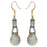 Retired - Infinity Drop Earrings in Teal Luster
