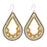 Retired - Pumpkin Petal Earrings