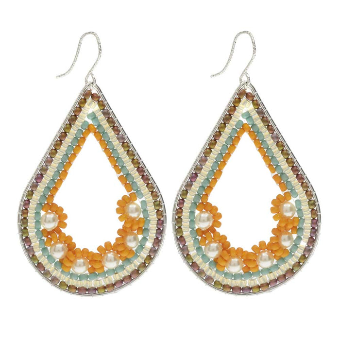 Retired - Pumpkin Petal Earrings
