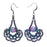 Peacock's Pride Earrings in Blue