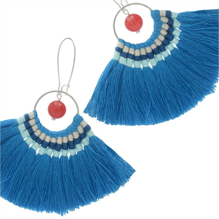 Retired - Mykonos Fanned Tassel Earrings