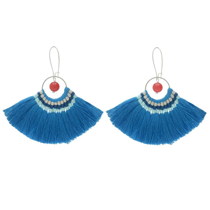 Retired - Mykonos Fanned Tassel Earrings