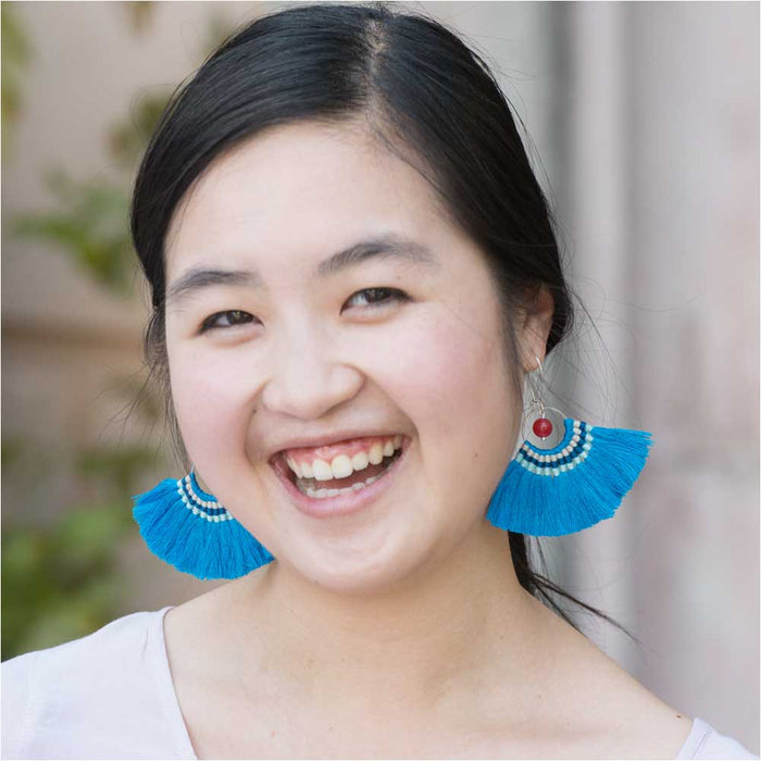 Retired - Mykonos Fanned Tassel Earrings