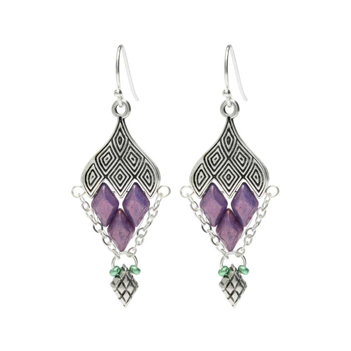 Geometric Grape Cluster Earrings (Reboot)
