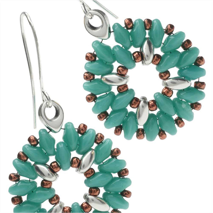 Retired - SuperDuo Medallion Earrings