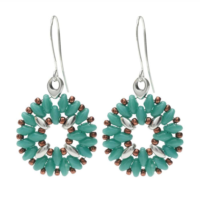 Retired - SuperDuo Medallion Earrings