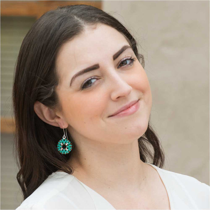 Retired - SuperDuo Medallion Earrings