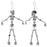 Austrian Crystal Skeleton Earrings