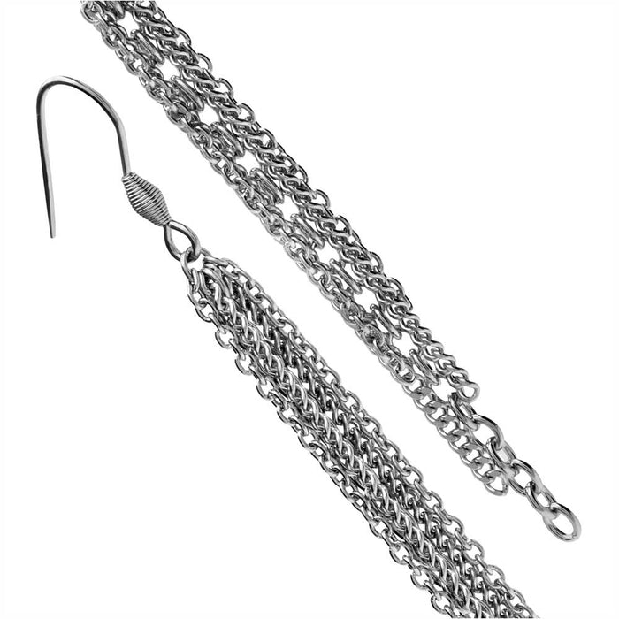 Retired - Stainless Steel Chain Earrings