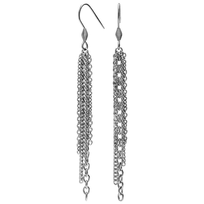 Retired - Stainless Steel Chain Earrings