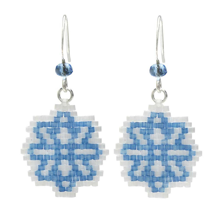 Retired - Satin Snowflake Earrings