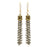 Chrome Temple Earrings