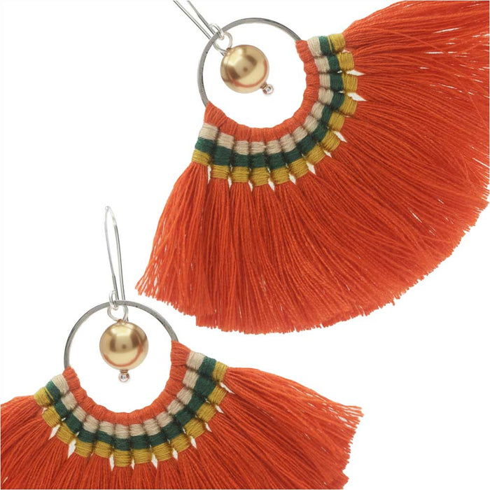 Retired - Citrus Grove Fanned Tassel Earrings