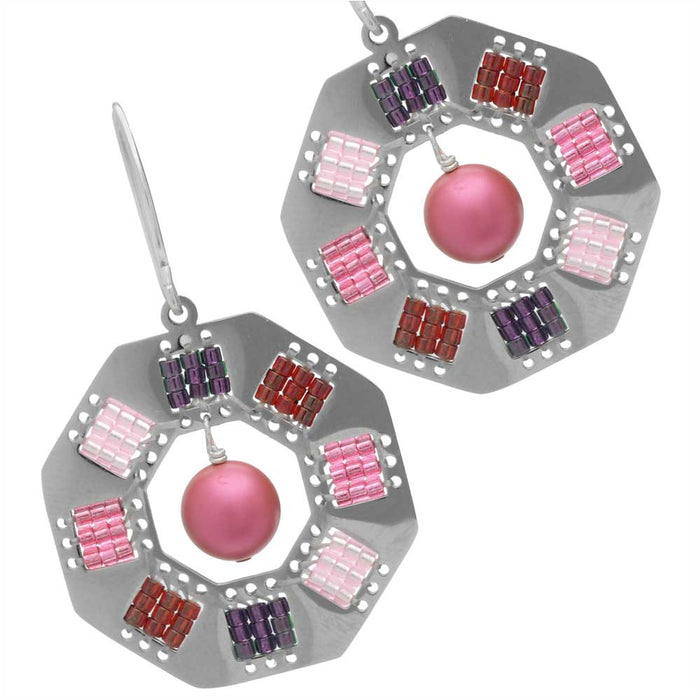 Retired - Maroon Spectrum Earrings