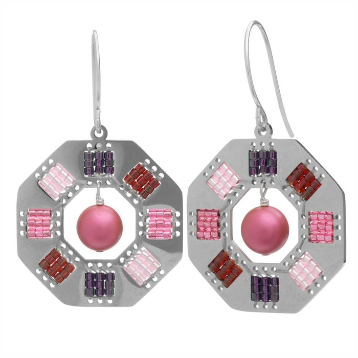 Retired - Maroon Spectrum Earrings