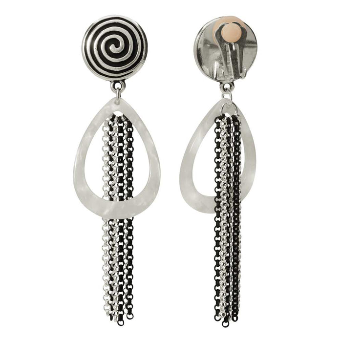 Spiral Clip On Earrings