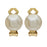 Pearl Cabochon Clip On Earrings