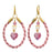 Retired - Kumihimo Loop Earrings in Rouge