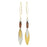 Retired - Antiqued Navette Leaf Earrings