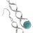 Pinch Bail Gemstone Earrings in Turquoise
