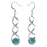 Pinch Bail Gemstone Earrings in Turquoise