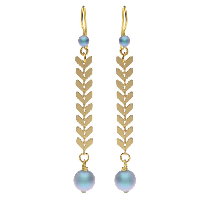 Chevron Drop Earrings