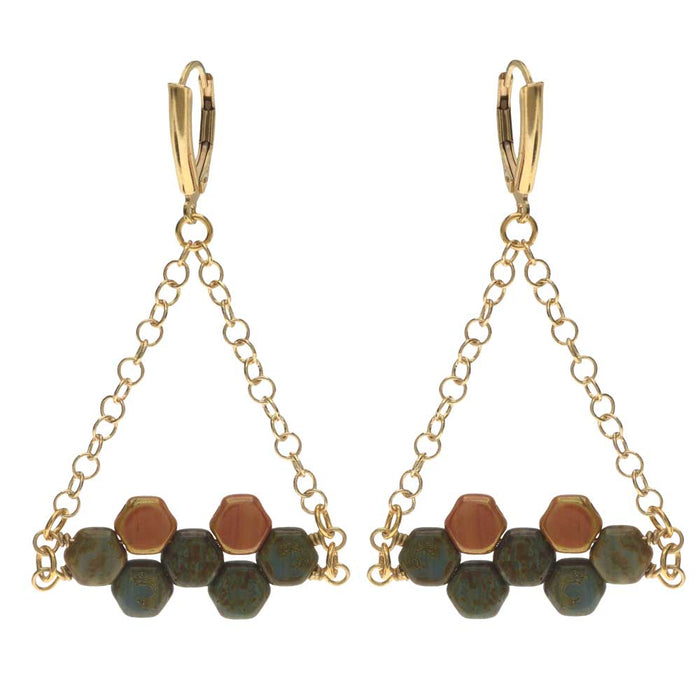 Hodge Podge Honeycomb Earrings (Reboot)