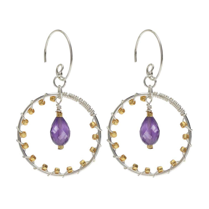 Retired - Wire Wrapped Luna Earrings