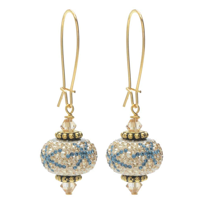 Retired - BeCharmed Pave Snowflake Earrings