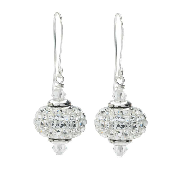 Retired - BeCharmed Square Crystal Pave Earrings