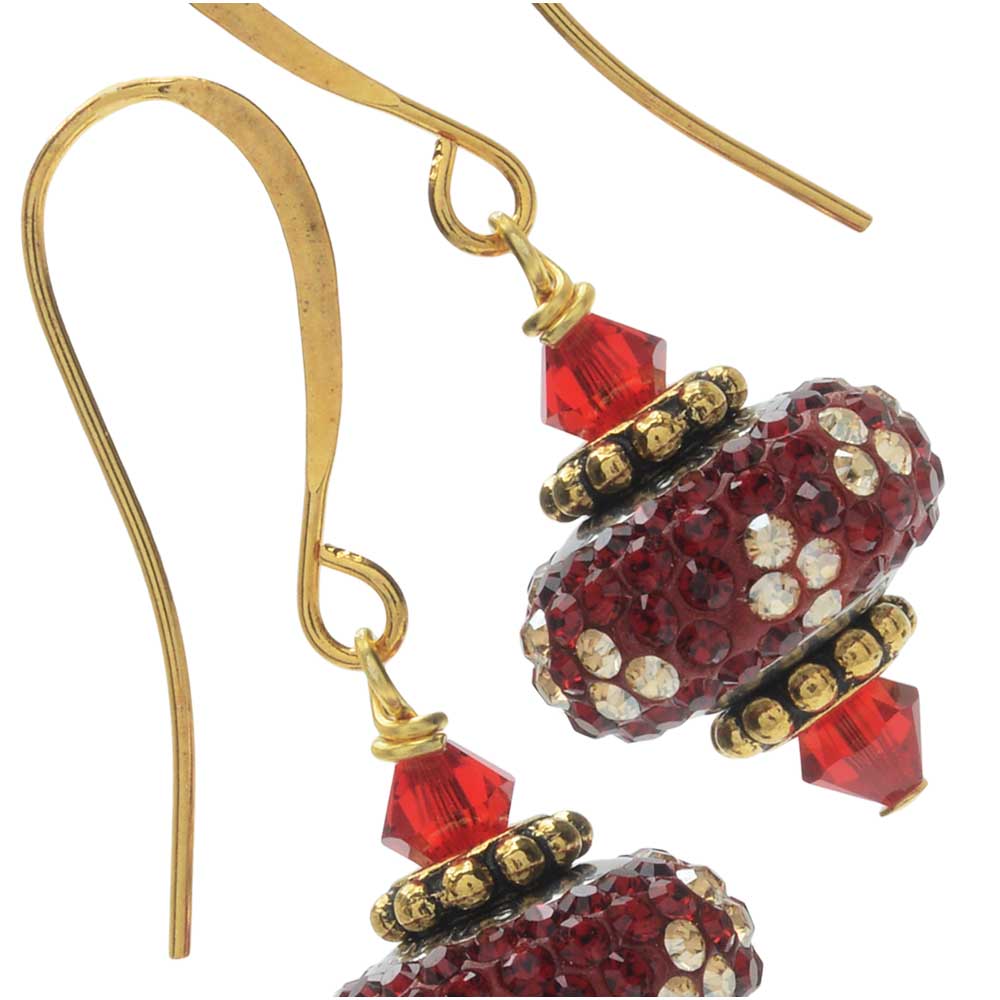 Retired - BeCharmed Pave Noel Earrings