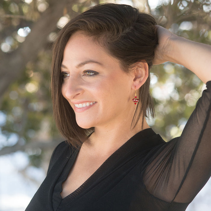 Retired - BeCharmed Pave Noel Earrings