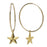 Retired - Golden Hoops and Star Earrings