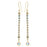 Retired - Austrian Crystal Rhinestone Drop Earrings in Gold