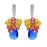 Retired - Majestic Blue Austrian Crystal Cluster Earrings