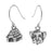 In the Doghouse Puppy Earrings in Silver