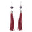Retired - Decadent Tassel Earring in Maroon