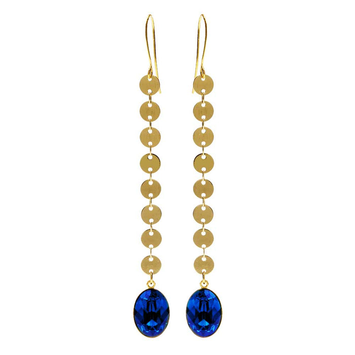 Retired - Majestic Blue Sequin Earrings