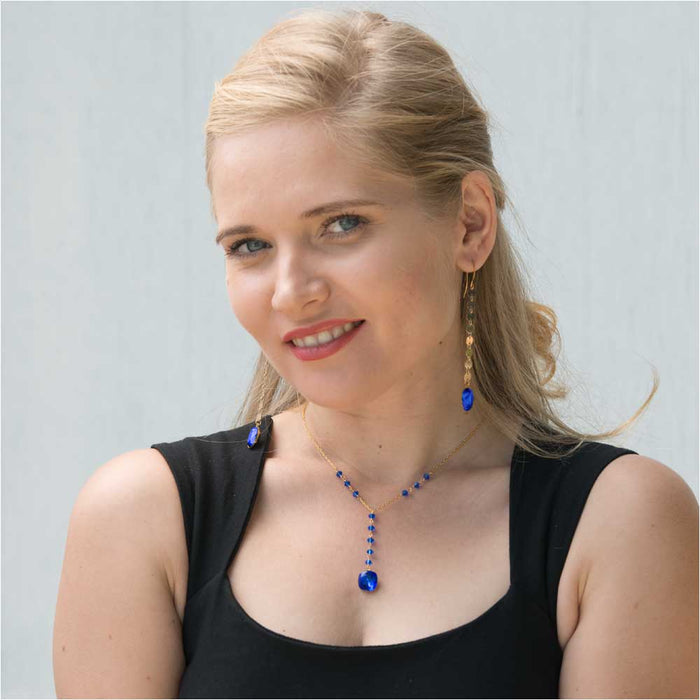 Retired - Majestic Blue Sequin Earrings