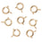 Spring Ring Clasps, Round with Open Ring 5.5mm, 14K Gold-Filled (4 Pieces)